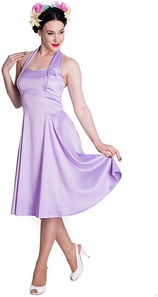 Hell Bunny Macy Lavender Prom Dress