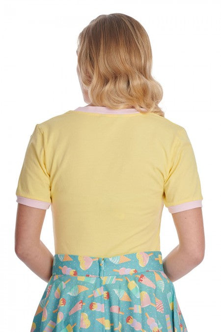 Banned Retro Ice Cream Yellow T-Shirt