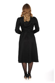 Banned Retro 40's 50's Black Moon Halloween Print Swing Dress*