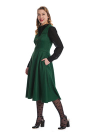 Banned Retro 40's 50's Green Houndstooth Happy Dress*