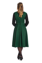 Banned Retro 40's 50's Green Houndstooth Happy Dress*