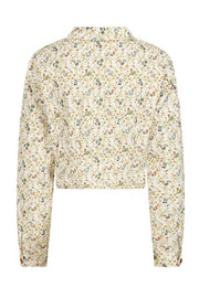 Banned Retro 40s Style Squirrel Print Beige Blouse