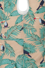 Banned Retro Green Toucan Print Summer Dress
