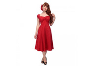 Collectif Dolores 50s Plain Red Doll Dress