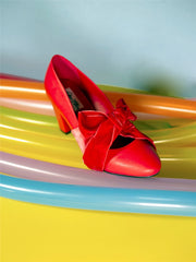Collectif Lulu Hun 40s Style Paula Red Heels Shoes
