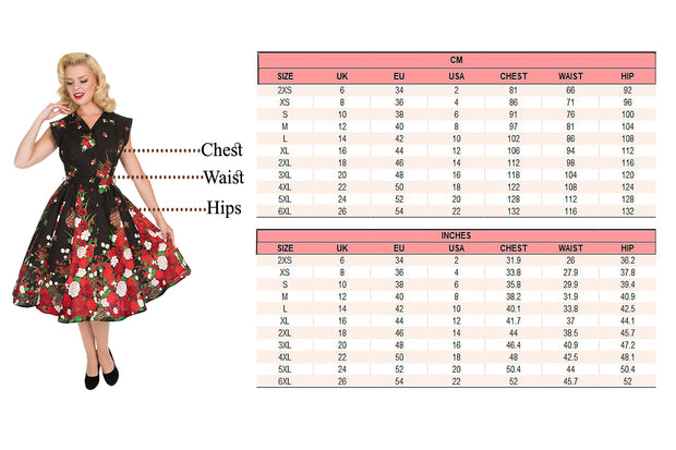 Hearts & Roses 40s Nina Green Polka Dot Swing Dress