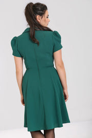 Hell Bunny 1940s Vera Lynn Green Dress