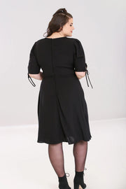 Hell Bunny 1940s style Olivia Black Dress