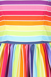 Hell Bunny Over the Rainbow 50s Striped Dress