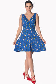 Banned Retro Dive In Blue Sundress