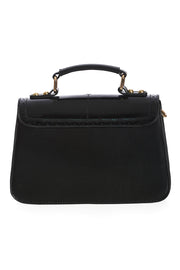 Banned Retro 60s Style Scalloped Black Handbag