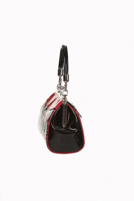 Banned Retro 1950's New Romantics Black Cherry Handbag