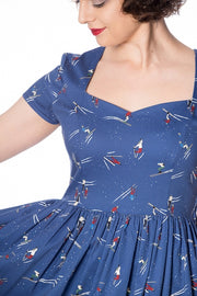 Banned Retro 50s Style Lets Ski Fit and Flare Dress