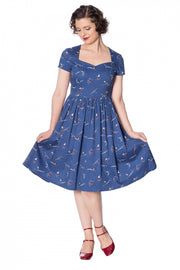 Banned Retro 50s Style Lets Ski Fit and Flare Dress