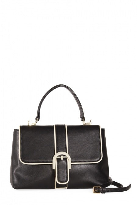 Banned Retro 60s Style Far Out Black Handbag