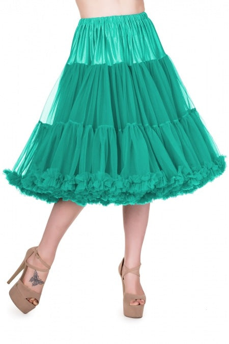 Banned Retro Lifeforms 26" Turquoise Green Petticoat *