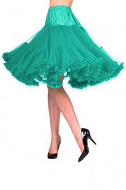 Banned Retro Lifeforms 26" Turquoise Green Petticoat *