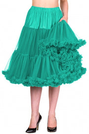 Banned Retro Lifeforms 26" Turquoise Green Petticoat *