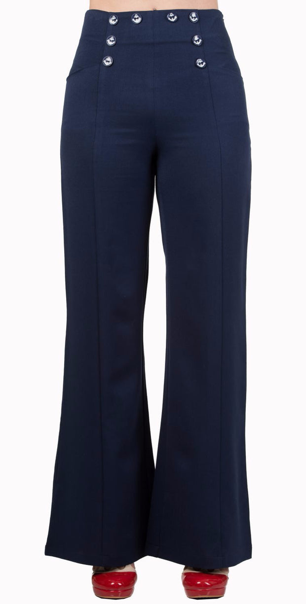 Banned Retro 40s Her Favourite Blue Trousers