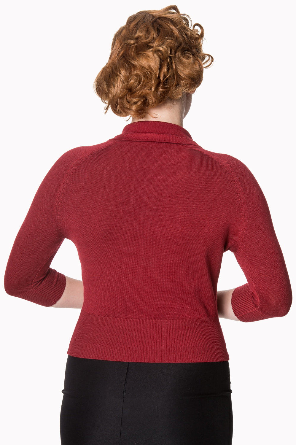 Red short sleeve cardigan best sale