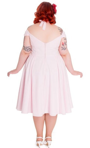 Hell Bunny 50's Eveline Pink Swing Dress