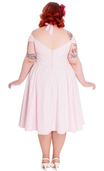 hell bunny pink dress Hell Bunny Deery Me Pink Mini Dress Cherry Red Vintage