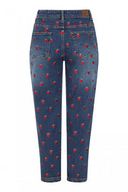 Hell Bunny Strawberry Denim Jeans