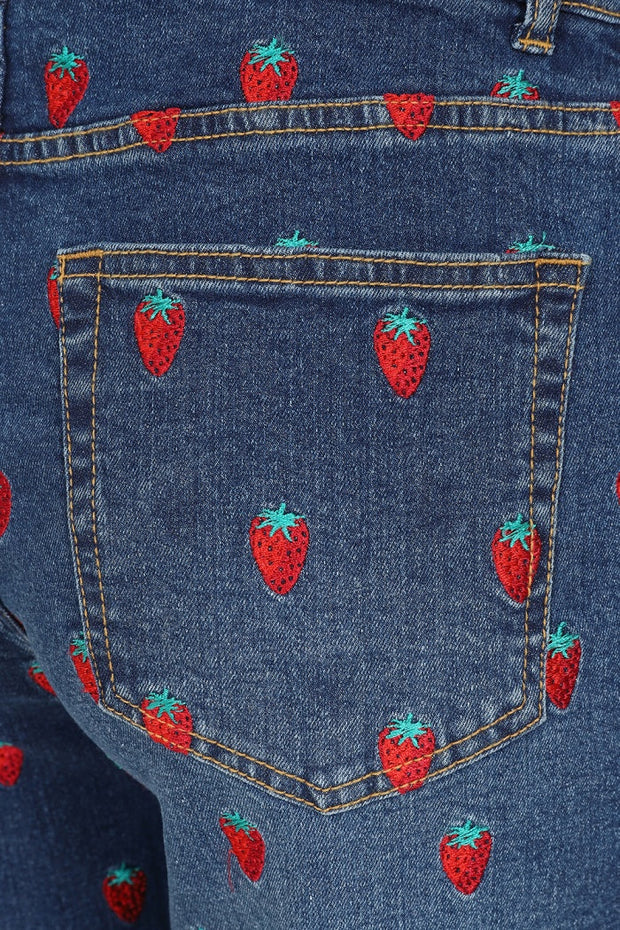 Hell Bunny Strawberry Denim Jeans