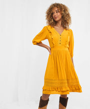 Joe Browns Chloe's Favourite Mustard Yellow Dress