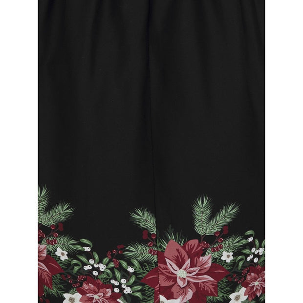 Collectif Lilith Festive Floral Swing Dress